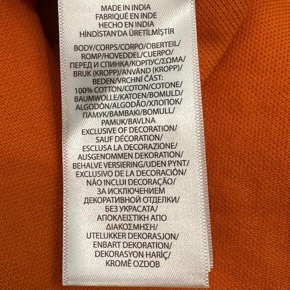 Polo Ralph Lauren Orange White Blue Classic-Fit Tie-Dye Polo Shirt Large L - Picture 5 of 10